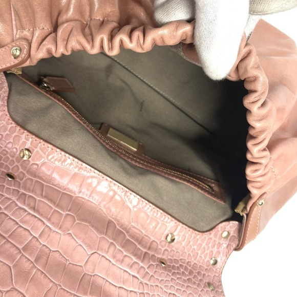 FENDI Pink Leather Tote Bag - Picture 13 of 16